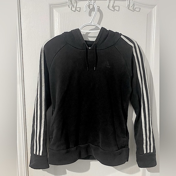 Black and white Adidas hoodie - Picture 1 of 1